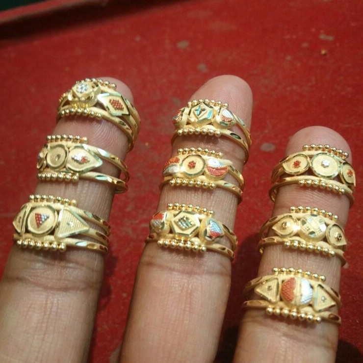 916 Gold Fancy Rings For Women