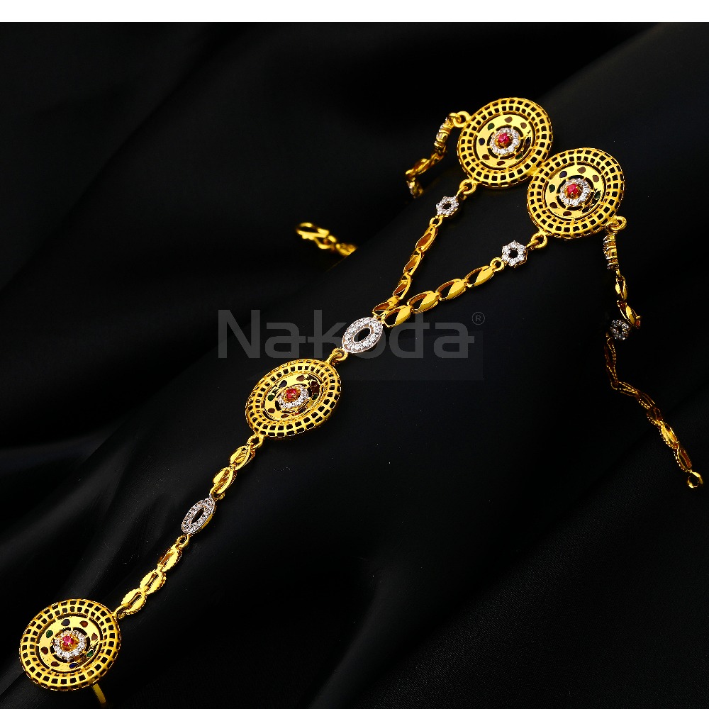 22KT Cz Gold Fancy Ladies Hathpan HP163