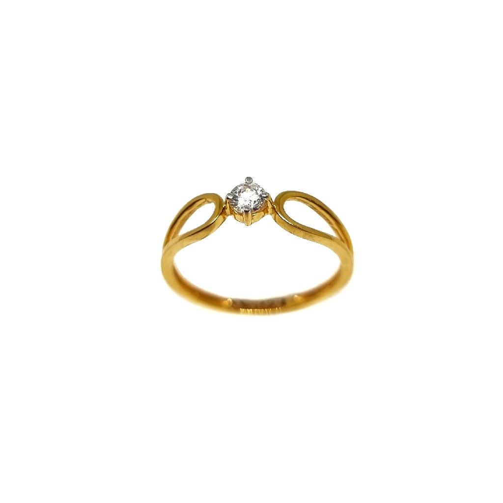 22K Gold Solitaire Diamond Ring MGA - LRG1175