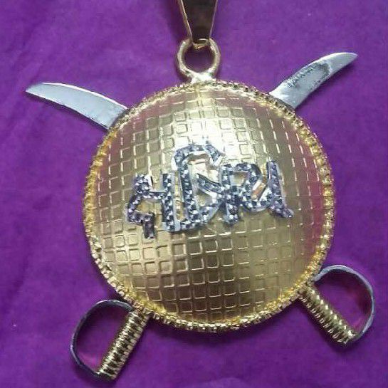 22KT Gold Designer Kshatriya Pendant
