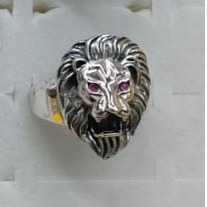 925 Silver Lion Design Ring