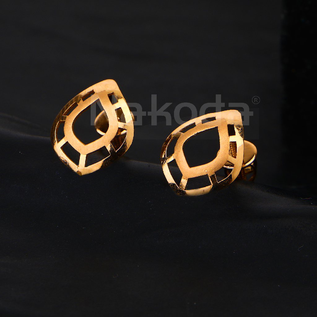 18CT Rose Gold Women's Hallmark Earring RE277