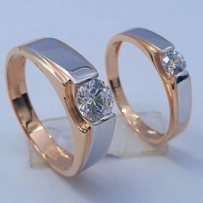 18KT Rose Gold Hallmark Wedding Ring 