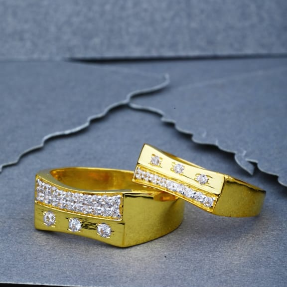 New Fashion Simple Design 316 Titanium Steel Mens Rings Lover Couple Rings  Alliance Gold Wedding Band Rings Set For Women Men - Rings - AliExpress