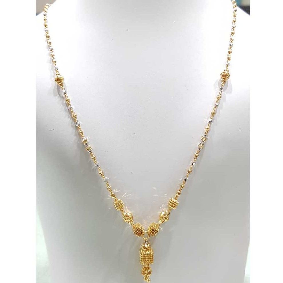22K / 916 Yellow Gold Ladies Vertical Necklace