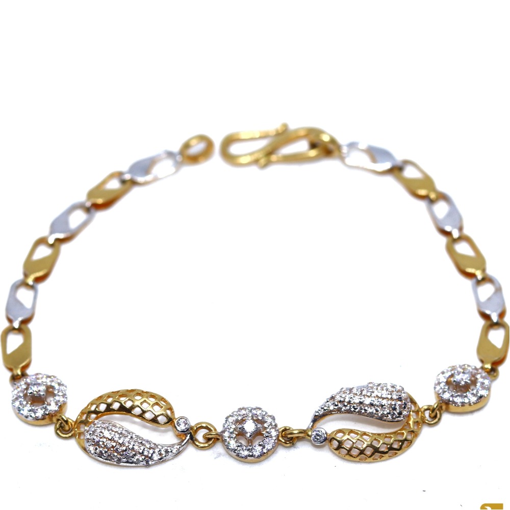 916 / 22 kt yellow gold daily ware bracelet for women lbg0006