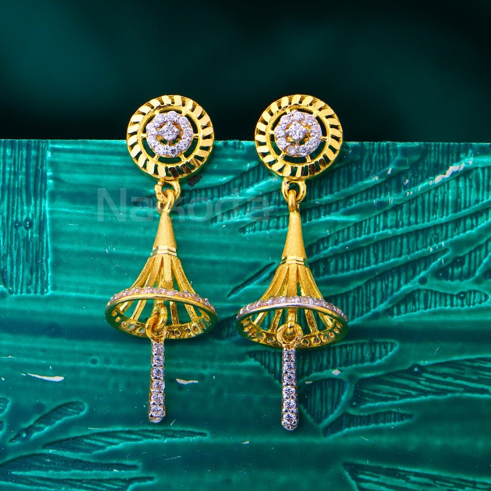916 Gold Ladies Gorgeous Jhummar Earring LJE460
