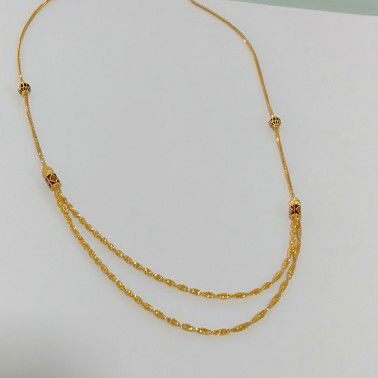 Gold plain chain