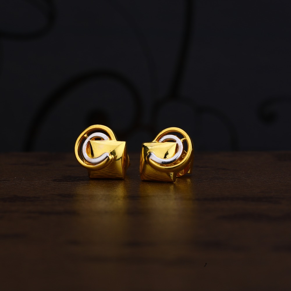 Ladies 22K Gold Designer Earring -LPE228