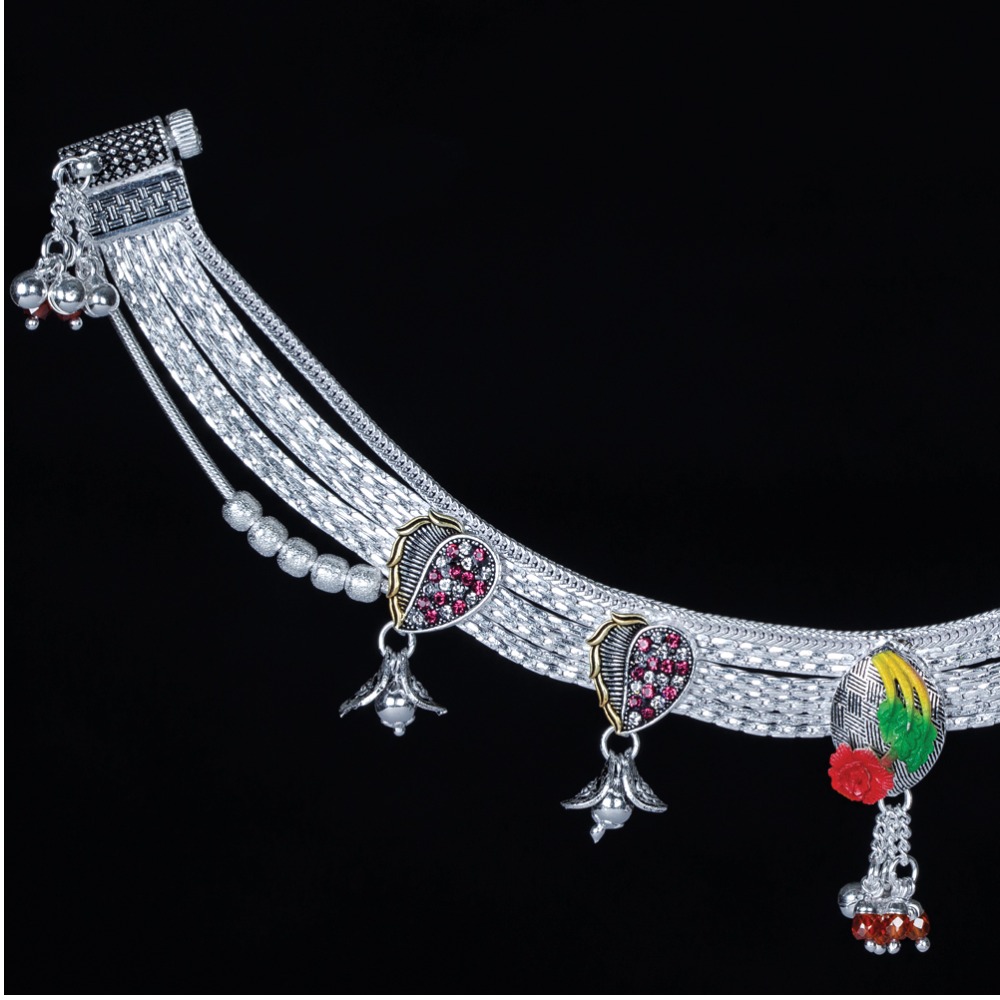 Jodha payal sale silver