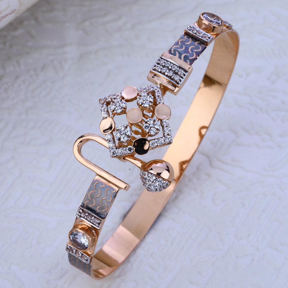 750 Rose Gold  stylish CZ Bracelet RLKB198