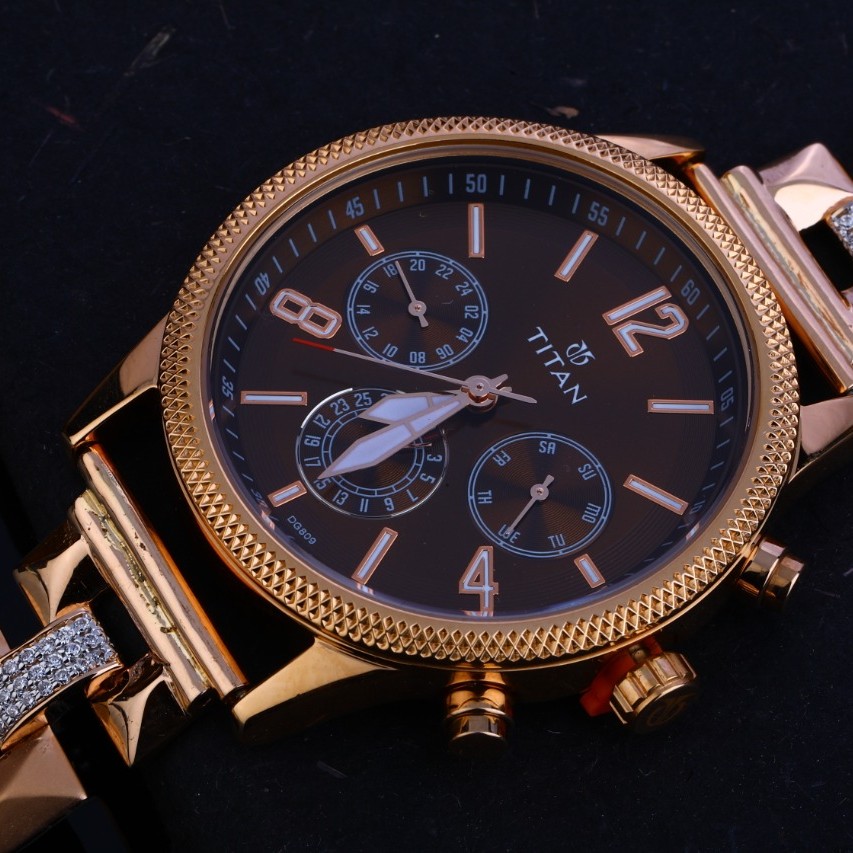 Gents watch rosegold 18ct