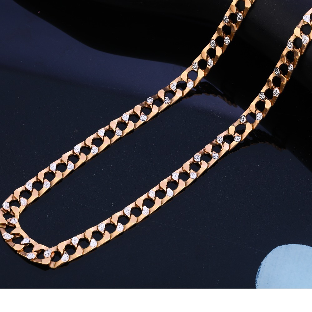 750 Rose Gold fancy  Men's Chain RMC53