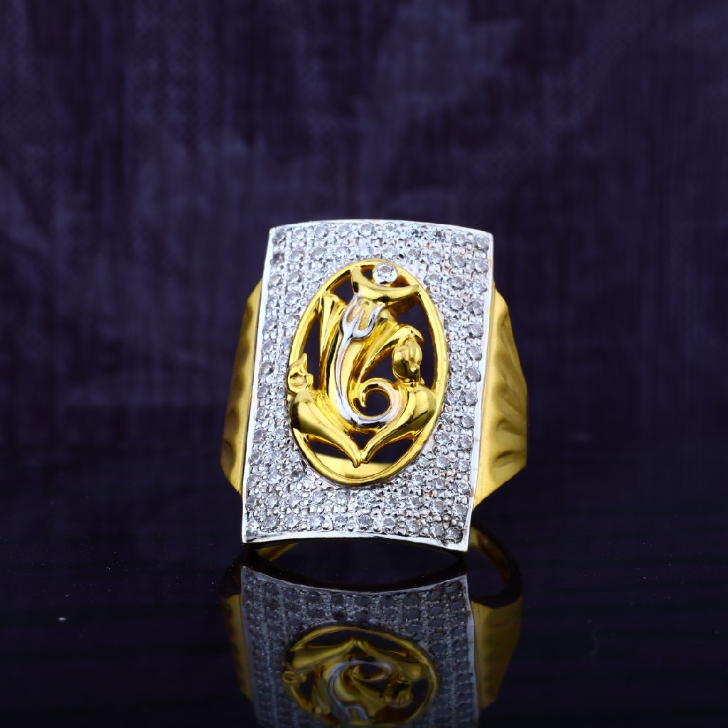 Buy quality Mens exclusive ganpati god gold fancy ring-mgr46 in Ahmedabad