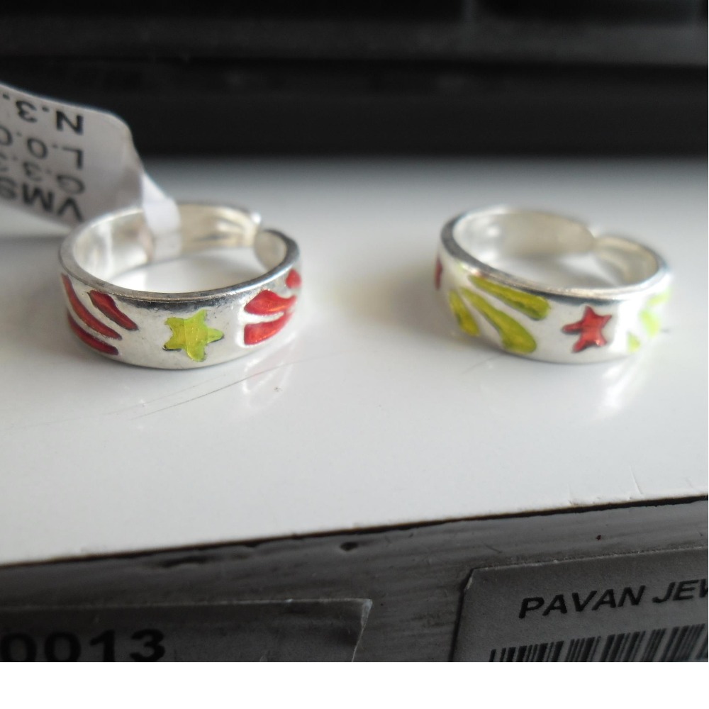 925 Sterling Silver  colourful    band  Bichhiya   For Women