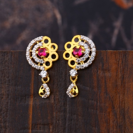 22 carat gold ladies earrings RH-LE457