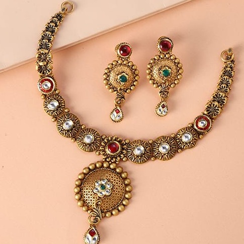 antique necklace set 916
