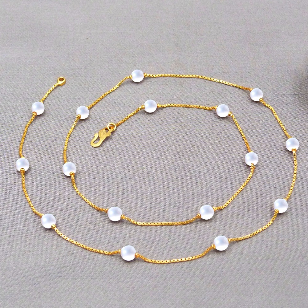 Pearl 22k Gold Chain