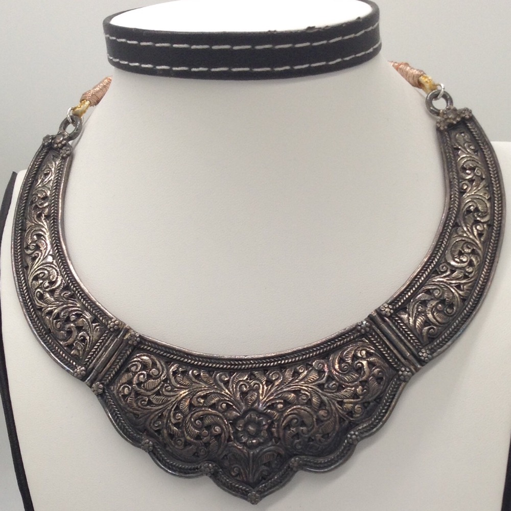 Silver 925 Oxidised Necklace JNC0016