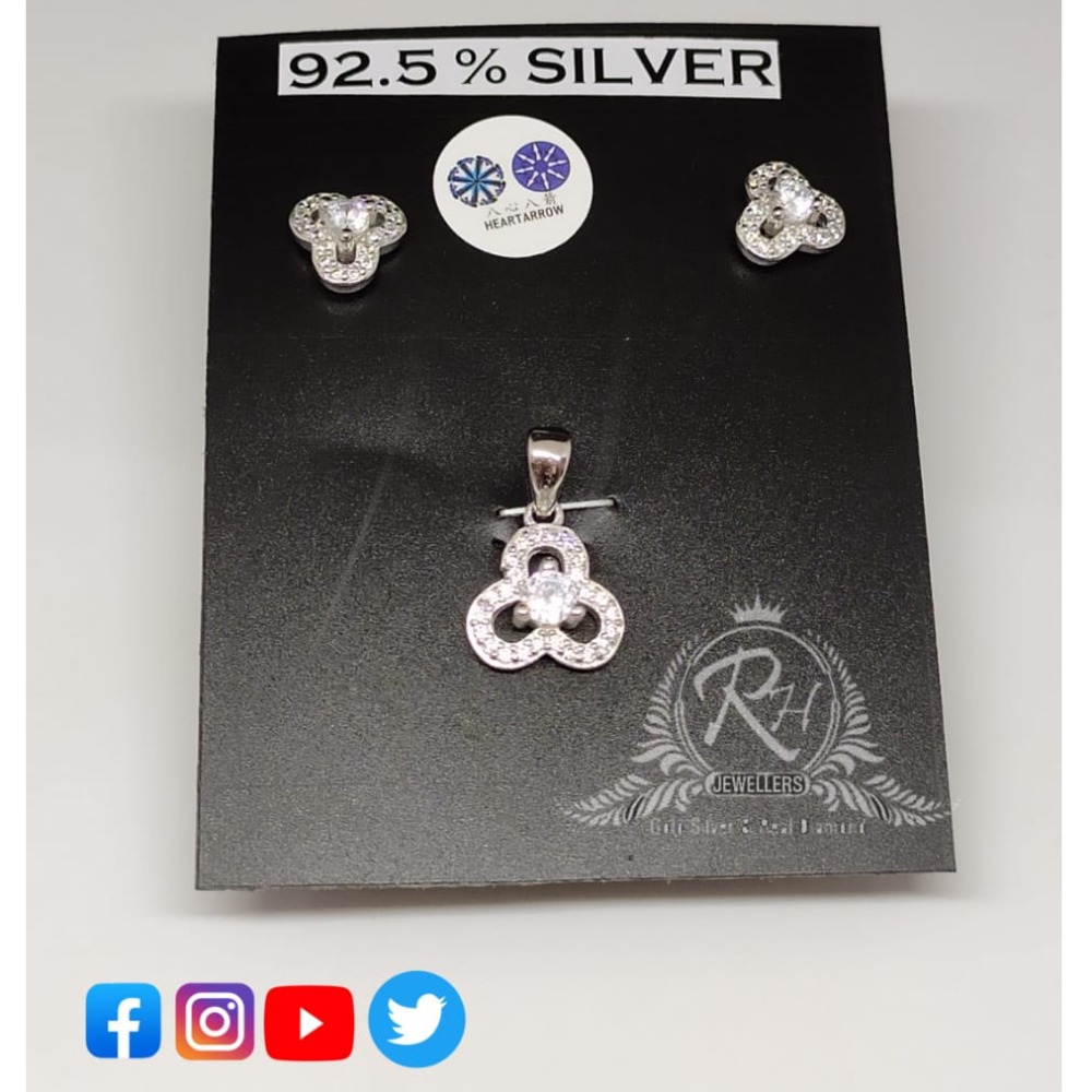 silver earrings & pendant set RH-PS343