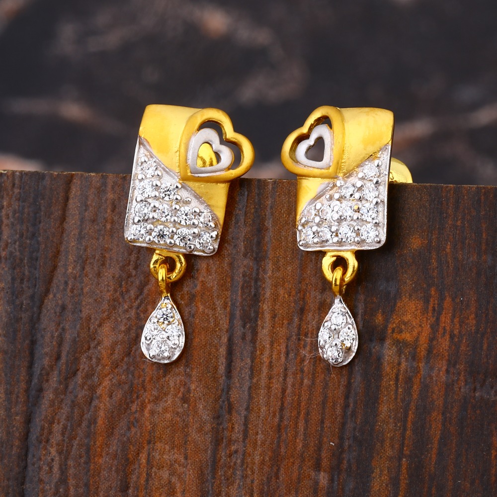 Unique Lakshmi Gold Earring Design For Daily Wear ER2148