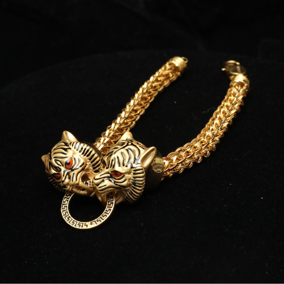 Egregious Lion Head 22KT Gold Bracelet for Men  Boss Luxury  Lifestyle  International