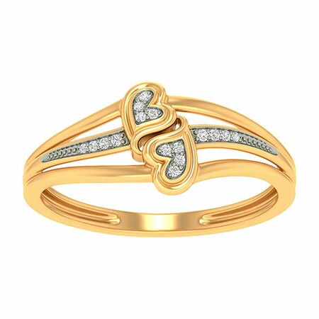 18k gold real diamond ring mga - rdr0038