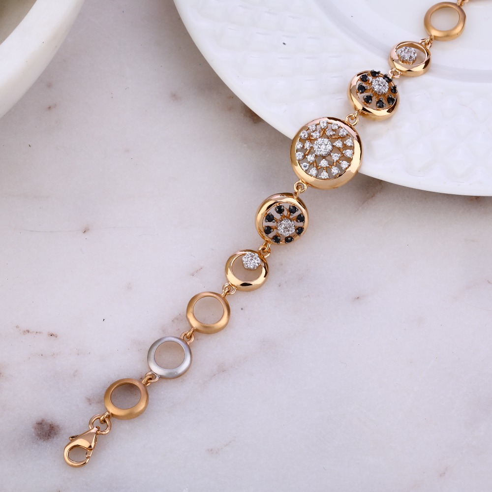 18k rose gold bracelet for ladies