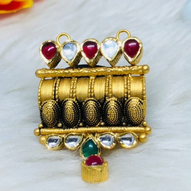 916 Gold Jadtar Mangalsutra Pendants msp-0014