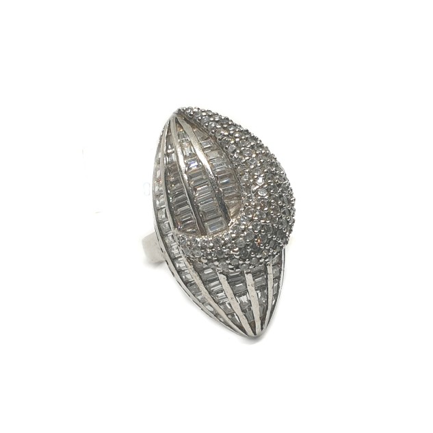 925 Sterling Silver CZ Diamond Ring MGA - LRS0108