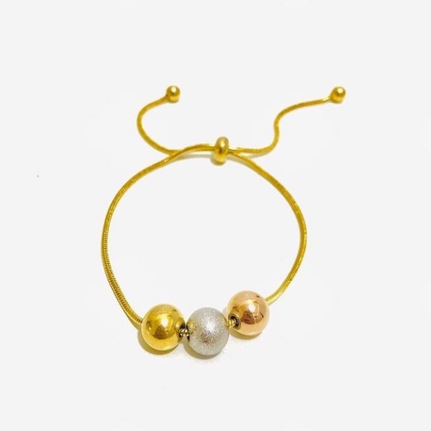 22 carat gold pearl bracelet rh-lb905
