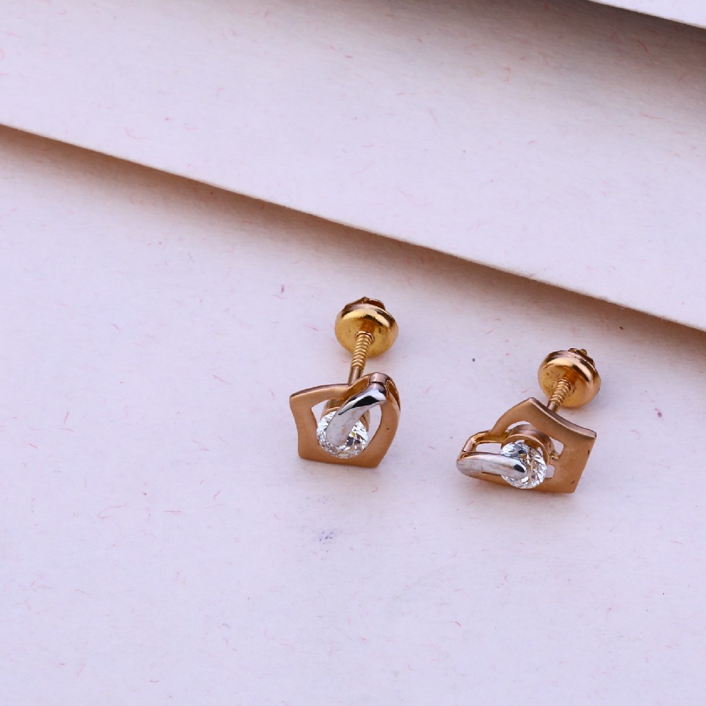 750 Rose Gold CZ Pendant Set RPS89