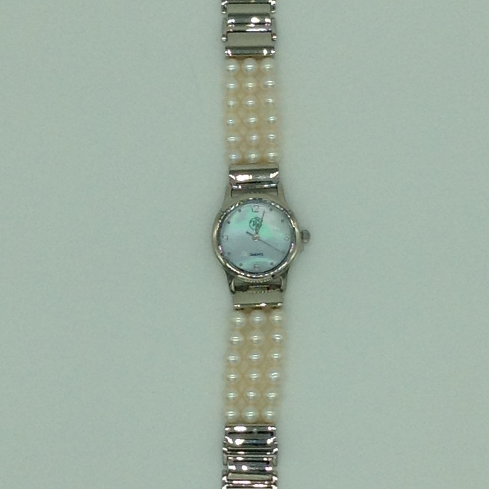 Freshwater White Round Pearls 3 Layers Watch JBG0248