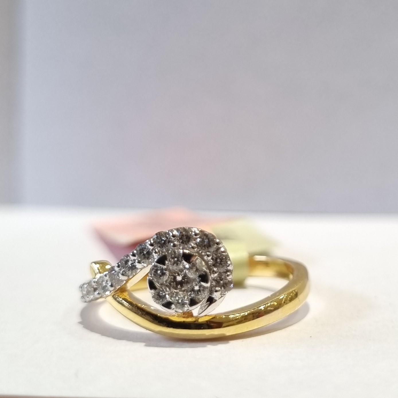 snail curve around circle ring