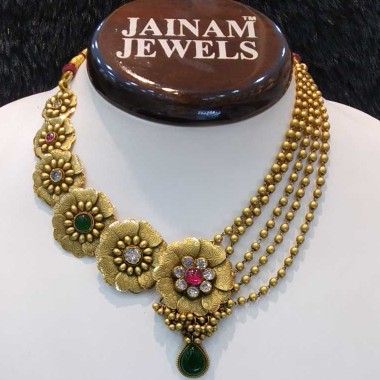 22kt gold antique bridal set