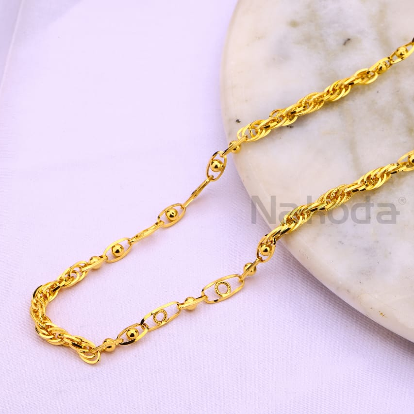 916 Gold Hallmark Classic Mens Choco Chain MCH749