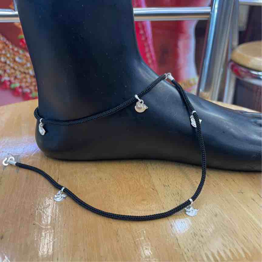 925 silver Thread Anklets