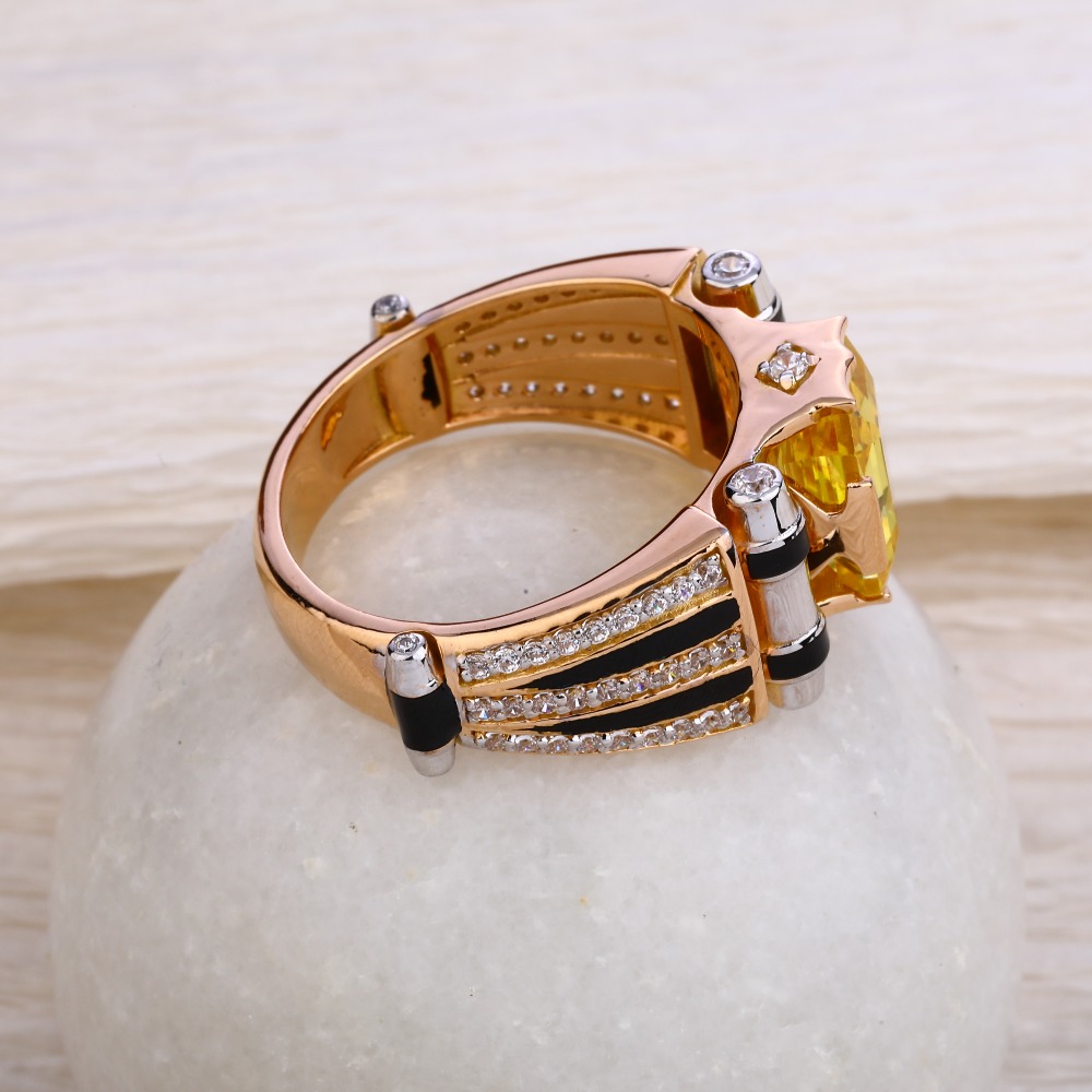 Manufacturer of 750 rose gold designer hallmark men's ring rmr57 ...