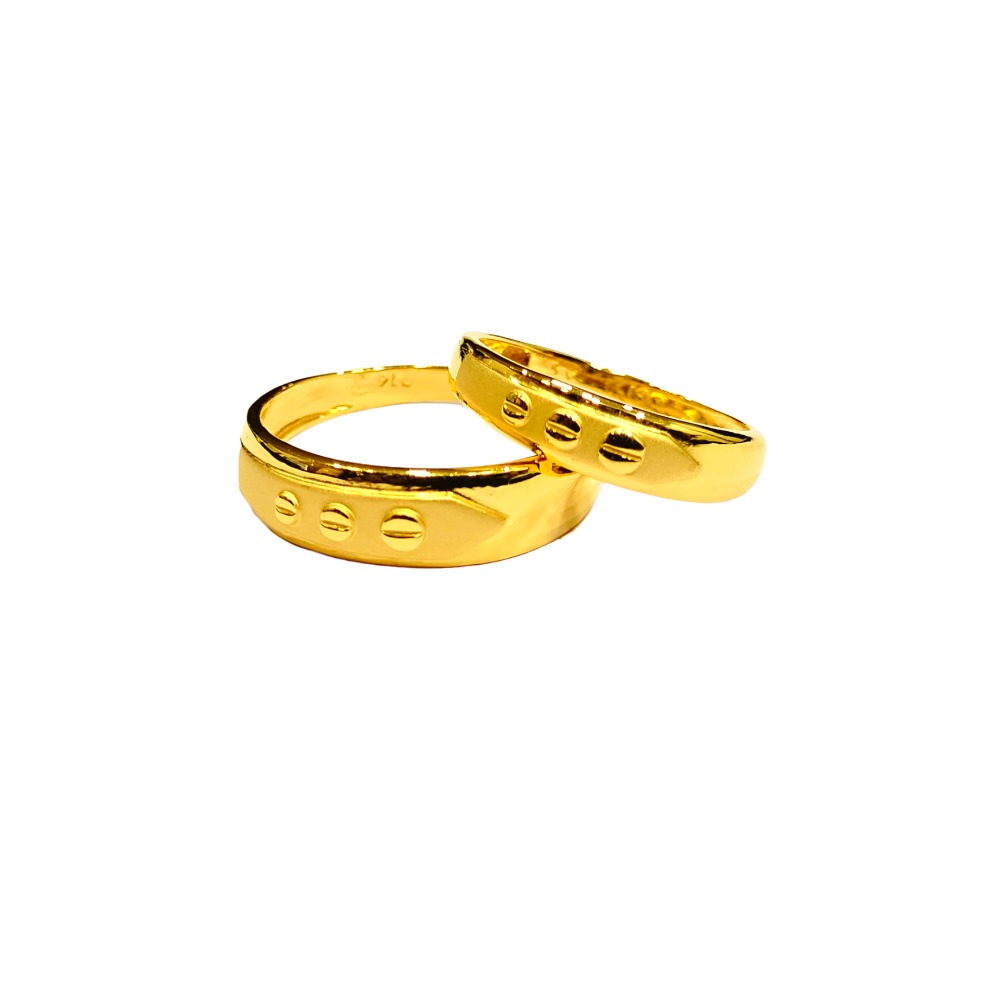 22KT Couple Plain Unique Design Rings