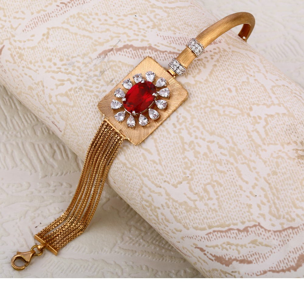 750 Rose Gold Hallmark Kada Bracelet RLKB279