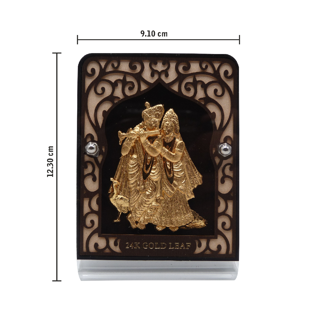 Radhekrishna 24k Gold Leaf Frame