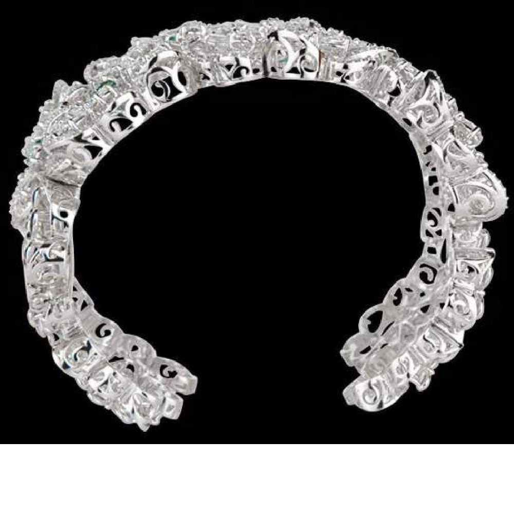 Diamonds and Emeralds Bracelet JSJ0067