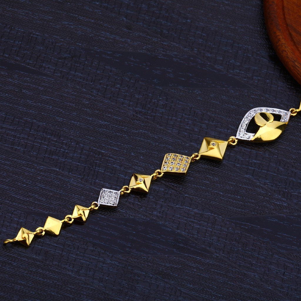 ladies gold and diamond bracelet