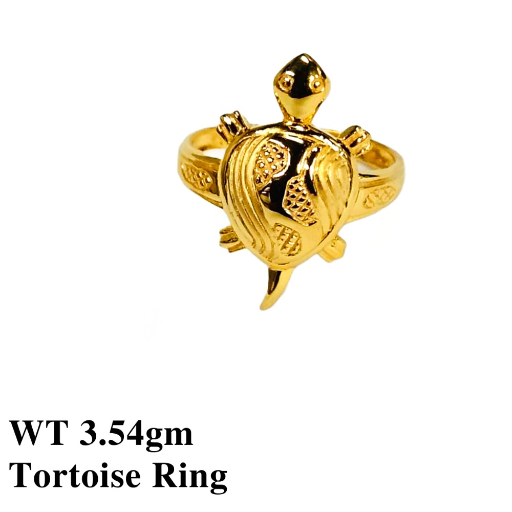 22K Tortoise Ring Plain