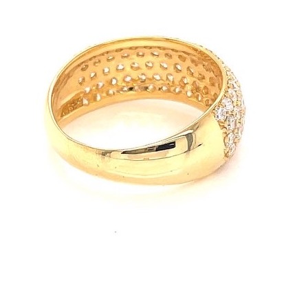 Iced Out Diamond Ring ,18K Gold ,  Best Design Ring
