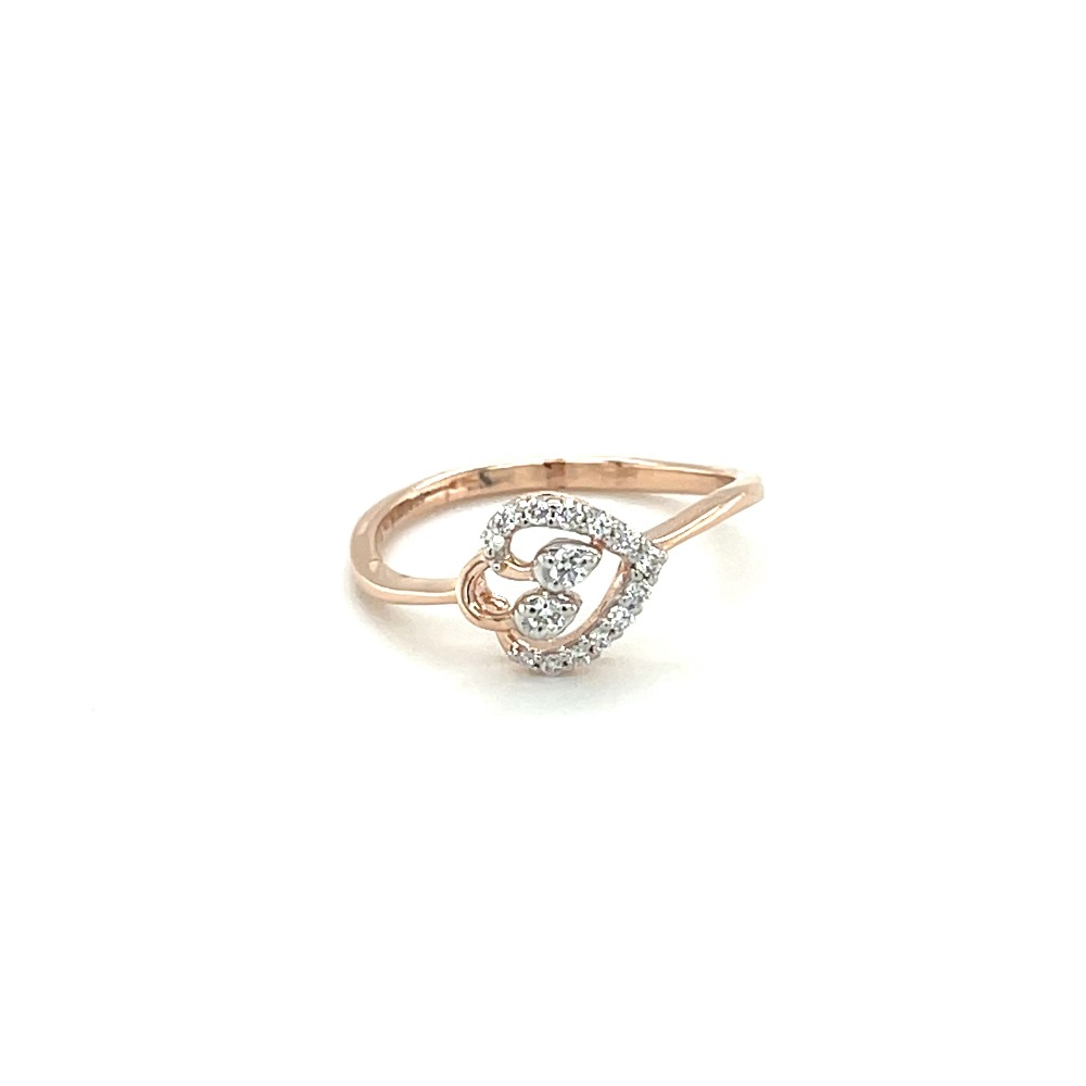 Heart 14k Yellow Gold Band Ring in White Diamond - 7 | Kendra Scott