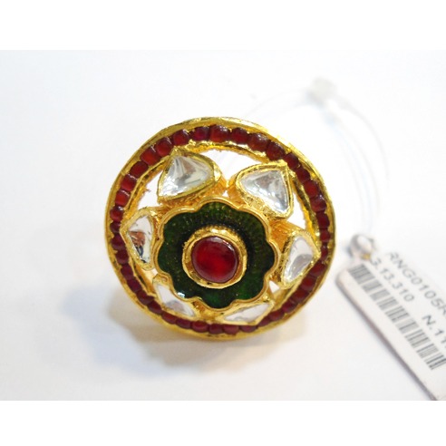 22KT Gold Antique Colorful Ring RHJ-5628