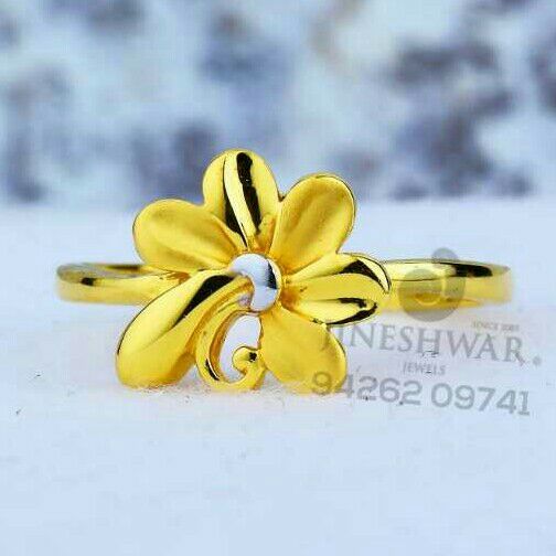 Buy Quality 916 Flower Design Plain Casting Ladies Ring Lrg 0580 In Ahmedabad