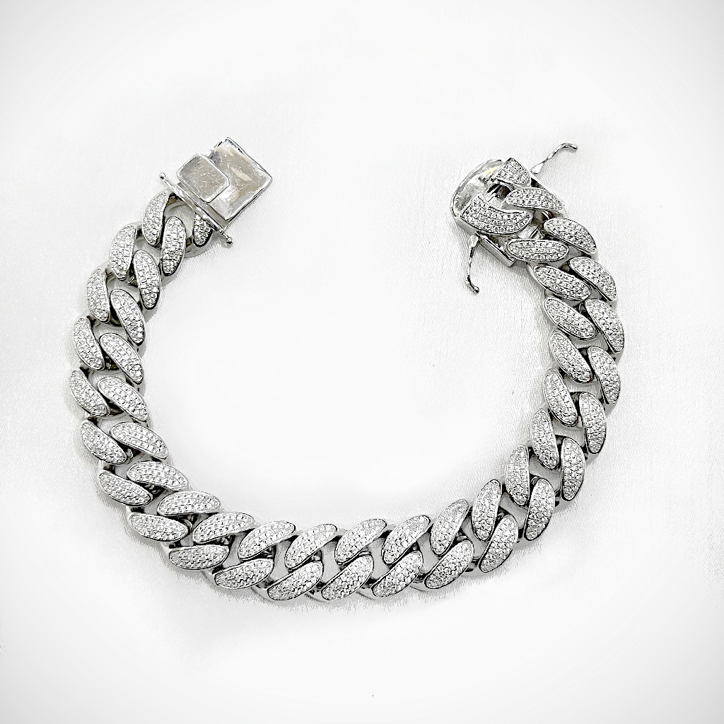 Buy Silver Cuban Bracelet Silver Bracelet Men Mens Bracelet Online in India   Etsy