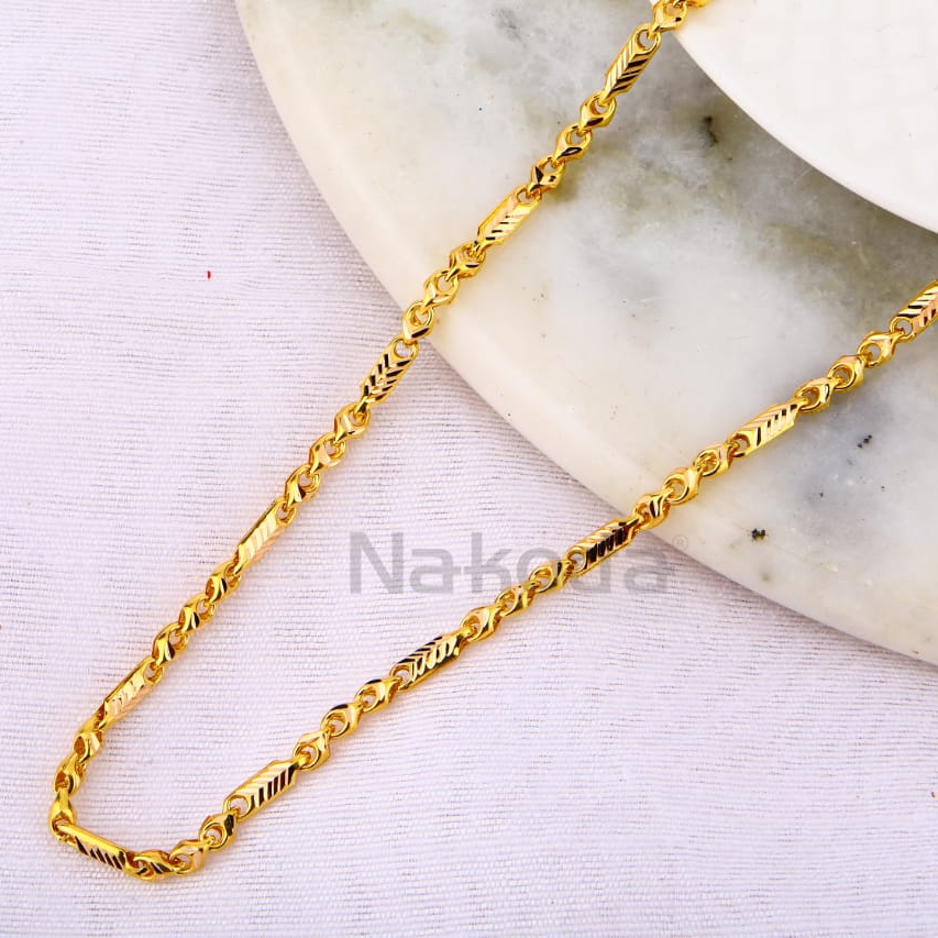 916 gold hallmark stylish mens choco chain mch764